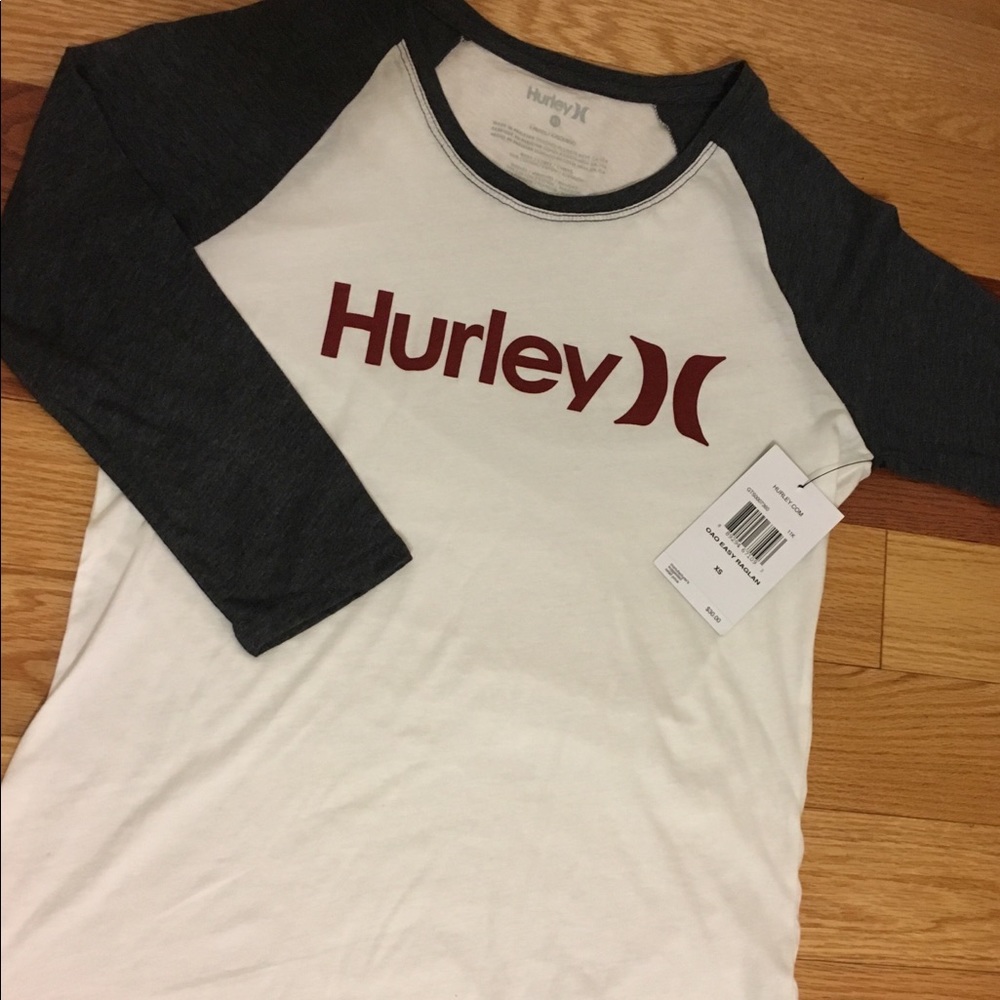 Hurley brand new 3/4 sleeve shirt. Tag still on!